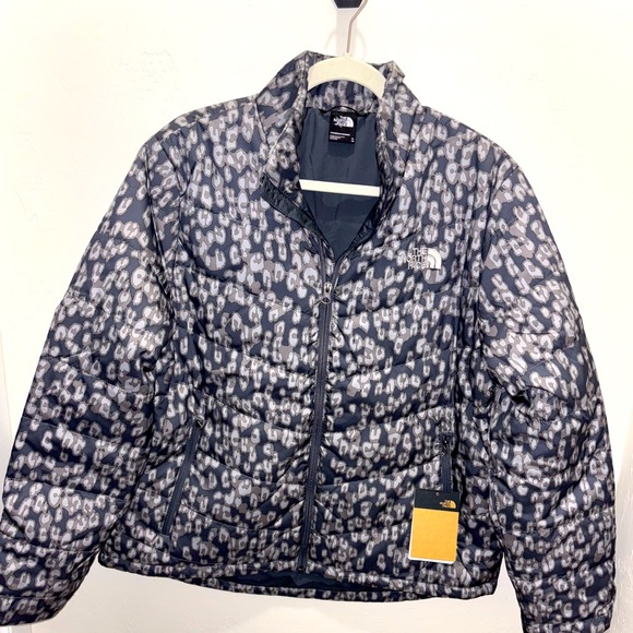 NWT The North Face Tamburello Leopard cheetah print puffer jacket coat - Picture 1 of 8